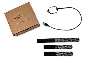 Kippy - Kit Ricambio per Collare GPS per Cani e Gatti Evo - Kit Accessori con Cavo di Ricarica Batteria e 3 Velcri per Aggancio GPS al Collare - Accessori Ricambio per GPS Gatto e Cane Evo