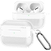 EWEC AirPods Pro 3. Nesil Uyumlu Karbon Fiber Hybrid Polymer Technology Premium Kulaklık Kılıfı (Şeffaf)