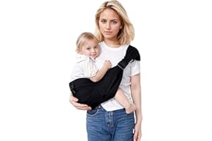 JOYNCLEON Babytragetuch, Kleinkindtrage für Jungen und Mädchen, Neugeborene bis Kleinkinder, wesentliche Sicherheit, rutschfeste Baby-Halbtragetuch-Hüfthalterung