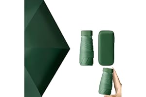 Nnicorns Parapluie Pliant Femme de Voyage, Protection UV, Parapluie Écran Solaire, Mini Parapluie à 6 Nervures avec Housse de Capsule pour Femme, Filles et Rnfants