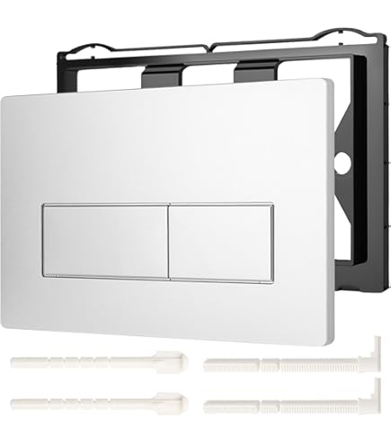 Bedieningsplaat Qeramiq Push Met DualfFush Frontbediening ABS Rond Glans Wit