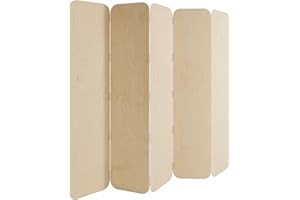 HEALANCY BIOMEDICAL HEALANCY Paravento Divisorio - Divisore a 5 pannelli - QUALITÀ PREMIUM 100% Legno - Divisoria Interno - Pannello Divisorio per Casa - Room Divider - Parete Decorativa Moderna