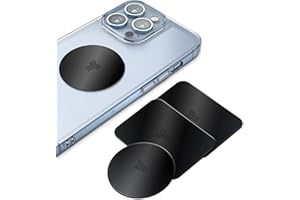 YOSH 3M Adhesivo Placas Metal de Repuesto, 4 Packs Universal Placa Metal para Soporte Teléfono Magnético Imán Cuna de Montaje, Soporte Compatible y Otro Coporte Magnético (2 Redonda y 2 Rectángulo)