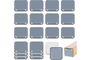 TXErfolg 20 Piezas Patines de Muebles Teflón Autoadhesivos Cuadrada, 20x20mm PTFE Deslizadores de Muebles para Parqué Azulejos Laminado Corredores Silencioso Protección contra arañazos