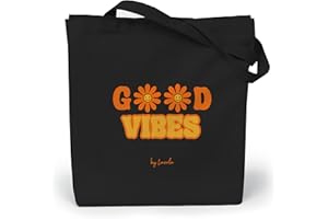 Loxato Tote Bag Noir - Sac en Tissu Noir 35 x 42 x 8 cm - Cabas Femme Tissu - Tote Bag Coton 100% - Sac Fourre Tout Femme en Toile - Tod Bag Noir - Sac Toile Femme - Top Bag Noir - Sac Tissu Femme