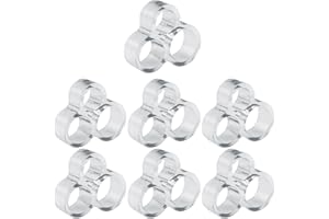 easyBee Set di 7 protezioni da parete per maniglie della porta, antiurto, antigraffio, in silicone, per porte della camera, silenziatore, trasparente