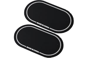SPYMINNPOO 2PCS Drum Head Patch,Bass Drum Single Pedal Patch Drum Head Drum Percussion Instrument Drum Head Patch Protector for Practice Performance (Double Pedal Black)