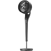 DREO 20 dB Sessiz Ayaklı Fan, 37&rdquo;&ndash;42&rdquo; Ayarlanabilir Y&uuml;kseklik, 120&deg; Salınım, 100&deg; Manuel Dikey Hava Akışı, 9 Hız Kademesi, 3 