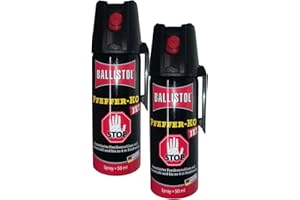 GOKARLI KO Pfefferspray Jet | Fog Verteidigungsspray | Abwehrspray Hundeabwehr | zur Selbstverteidigung | Sparset | Made in Germany (Jet 50 ML 2 STK)