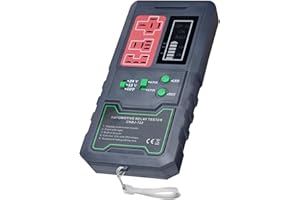 Automotive Relay Tester, ONATISMAGIN Car Battery Relay Tester Kit, 12V 24V Load Tester for Auto Repairing, Car Relay Diagnostic Checker Tools with LED Display High Brightness Lamp