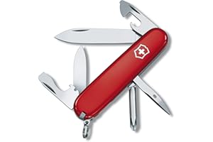 Victorinox Tinker Swiss Army Pocket Knife, Medium, Multi Tool, 12 Functions, Blade, Screwdriver, Red