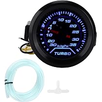 ETOPARS Universelle Voiture Turbo Suralimentation Jauge 2 Pouces
