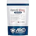 Vitamin K2 MK7 Menaquinone 600mcg Supplement 60 Tablets, Vegetarian & Vegan, Made in UK