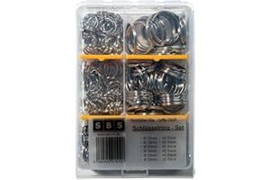 SBS® Schlüsselring | Ø 12 15 16 18 20 25 30 35 mm | 100 Stück oder im Set | Stahl | glänzend und abgerundet | Schlüsselanhänger Schlüsselringe Schlüssel Ring
