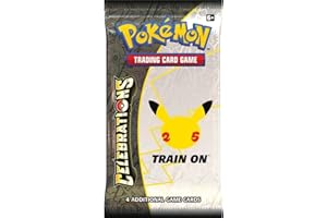 HEART FOR CARDS Pokemon Celebrations 25ème anniversaire Booster - Édition anglaise + 1 x Heartforcards Toploader