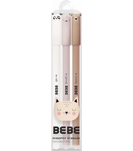 Set di 15 penne gel cancellabili + 12 ricariche nere, con inchiostro cancellabile termosensibile, Kawaii, vari motivi animali, multicolore sensibile alla temperatura, punta da 0,7 mm