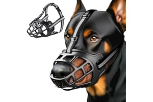 TTPSRY Museliere pour Chiens Respirant et Confortable Taille Ajustable avec Bande Réfléchissante pour Chiens de Taille Moyenne ou Grande (3#)