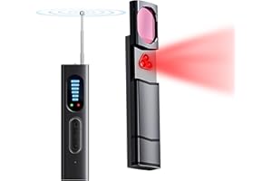 Nadiaen Hidden Camera Detector Spy Camera Detector Portable Bug RF Detector Device for Gps Tracker Wireless Listening Device Hidden Camera Finder in Hotel Office Bathroom 6 Levels Sensitivity