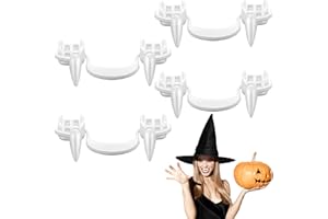 IHLOOTD 6 Pares Colmillos de Vampiro Retráctil,Dientes de Vampiro,Colmillos de Dientes,Vampiro Dientes Falsos,para Cosplay de Accesorios de Halloween para Adultos y niños (B)