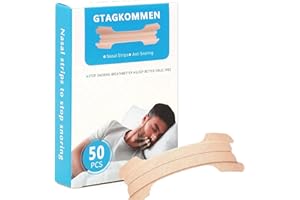 GTAGKOMMEN 50pcs Grand unisexe bandelettes nasales anti ronflement，anti ronflement efficace puissant bandelettes nasales Couleurs de la peau，Ronflement dilatateur nasal dispositifs anti-ronflement