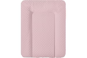 Ceba Baby® Wickelauflage - weiche Wickelunterlage - Baby Wickeltischauflage - 50x70 cm - Abwaschbar - OEKO-TEX® Standard 100 - Made in EU - Pink - 50 x 70 cm