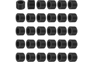 PATIKIL 30 Stück Gummi Unterlegscheiben mit Loch, ID 8mm OD 15mm Hoch 10mm Gummidichtung Rund, Schalldämpfung Gummiringe Flachdichtung für KFZ-Bereich, Motorradmontage