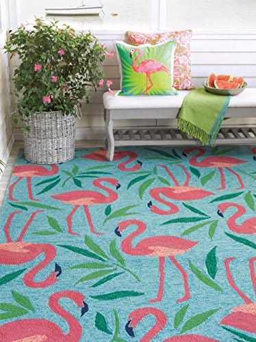 Company C Synthetic Runner, Aqua, 2'6" x 8'