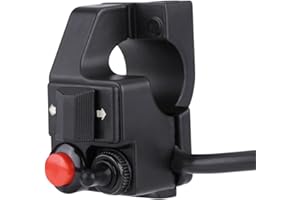 AKOZON Interruttore Frecce Manubrio Universale 7/8"/22mm per Moto ATV Montaggio Corno Push di Svolta per GS