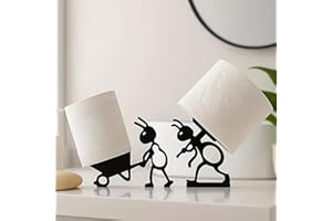 VELENTI Funny Ant Toilet Paper Holder – Unique Ant Design Bathroom Decor, Toilet Paper Roll Stand for Bathroom, Rustic, Modern or Farmhouse Style, Fun Gift for Home, Friends & Family