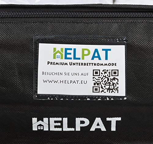 Premium Unterbettkommode mit Sichtfenster, 4 Haltegriffen und Beschriftungsfenster – 100 x 48 x 18 cm – staubfreie Kleideraufbewahrung – atmungsaktive Aufbewahrungstasche für Decken, Kleidung und mehr - 7