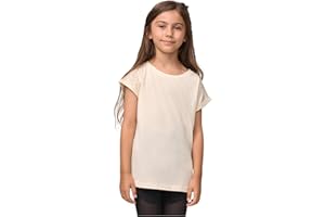 URBAN CLASSICS Maglietta Bambino Bambina, Maglietta a Manica Corta in 100% Cotone Organico, Disponibile in Diversi Colori, Taglie 110/116 - 158/164