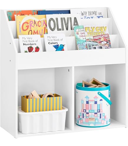 Libreria Universale In Legno OSLO Di Leomark - Bianco, Regolabile, Perfetta Per Giocattoli, Bambini, Ufficio O Spazi Piccoli