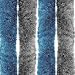 Produktbild Fun Star Flauschvorhang 200X90 silber / blau