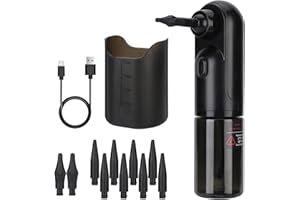 GEEGEAR Pulitore Elettrico per le Orecchie, Kit di Rimozione del Cerume Sicuro ed Efficace per Adulti e Bambini Con 4 Punte Auricolari, Con 4 Modalità di Pulizia