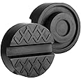 TERRIFI 2 Pack Jack Pad, Universal Slotted Rubber Jack Pad, Pinch Welds Protector, Frame Rail Protector 65mm/2.56 inch Diameter