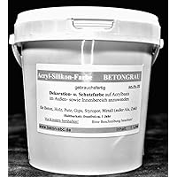 Betongrau - Beton Farbe - Acryl Silikon 1 Liter
