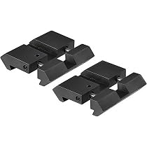 Paike Riser Mount – 11 Mm Zwaluwstaart Naar 20 Mm Picatinny Rail – 10 Sleuven – Aluminium – Inbussleutel Inbegrepen