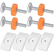 8 Pezzi Cancelli A Pressione Per Bambini E Animali - Viti M10 E Protezioni Parete, Installazione Senza Fori