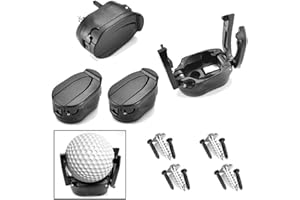 Yinteloo Golf Ball Pick Up Retriever Tool, 4Pcs Golf Ball Pick Up Retriever Grabber Mini Golf Ball Pick Up Tool Foldable Claw Sucker Put On Putter Grip, Training Aids Golf Accessories Tool