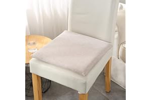 Ecloud Shop Chair Cushion Square Seat Pad Memory Foam Dining Chair Cushion Pad Simple Solid Color Cushion, Suitble for Outdoor Patio Dining Home Office-Grey