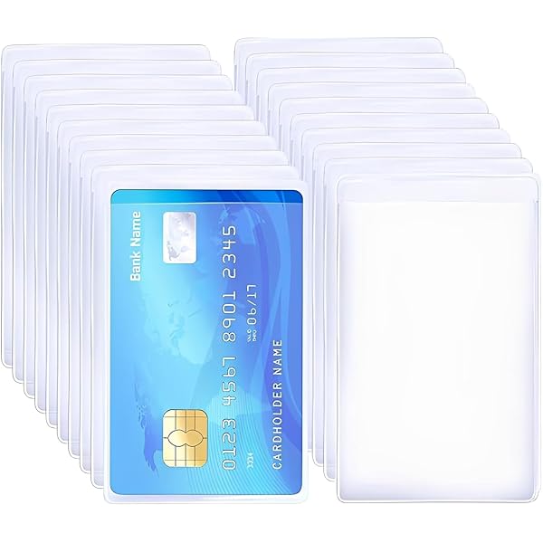 Custodia morbida trasparente per documenti formato tessera, set 2 pz