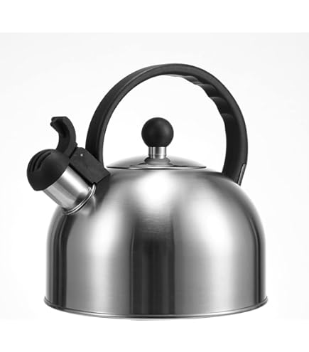 Bollitore A Fischio HGK 2.7L - Per Induzione E Gas, Con Manico Ergonomico, Acciaio Inox - Foto 4