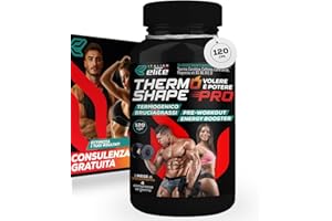 Italian Elite® Thermo Shape Pro 120 cpr. Brucia Grassi, Drenante, Dimagrante, Diuretico, Pre Workout. Termogenico, Energizzante Uomo e Donna. Da abbinare a dieta sana e sport