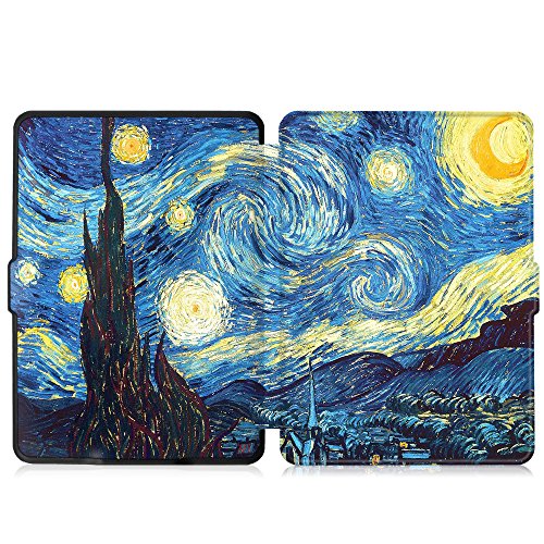 Fintie Kindle Paperwhite Hülle – Die dünnste und leichteste Smartshell Case Schutzhülle Tasche mit auto Sleep / Wake für den neuen Kindle Paperwhite 2016 (mit 300 ppi-Display, 6 Zoll, und integrierter Beleuchtung) und alle Modelle von 2012, 2013, 2014, 2015, Sternennacht - 7