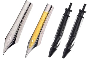 EROFA 2 szt. piór wiecznych Kaigelu Azja Wschodnia końcówka do kaligrafii (NMF) z podajnikiem, rozmiar nr 6 - znak rombu