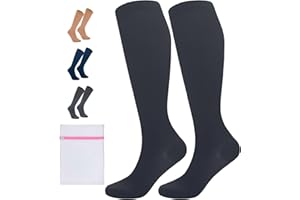 360 RELIEF Compression Socks for Women & Men - 15-20 mmHg Travel Flight Socks – Graduated Support - Ideal for Running, Cycling & during Maternity - with Laundry Bag