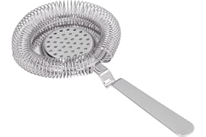 ATYHAO Sitko Barowe Barman Sitko Barowe Kostki Lodu Siatkowy Filtr do Lodu z Morwy z Sitkiem do Koktajli do Przekładki do Lodu Łyżka Filtrująca (Srebro)