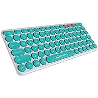 Portronics Bubble 2.0 Wireless Keyboard with Bluetooth + 2.4 GHz Receiver, Connect 3 Devices, Compact TKL Size, 10m Working R