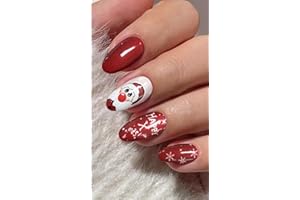 JMEOWIO Gel Semicurado de Pegatinas Navidad Copo De Nieve Vacaciones Semi-Curado Gel Nail Art Stickers Decoración