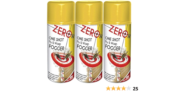 3x Stv Zero In One Shot Fly Wasp Insect Fogger Killer 150ml Amazon Co Uk Garden Outdoors
